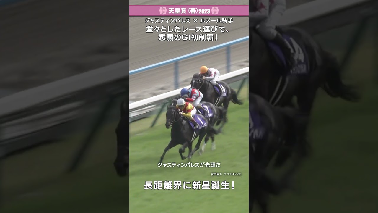 長距離界に新たな雄が誕生！#天皇賞春 #天皇賞春2023 #ジャスティンパレス ＃ルメール #jra