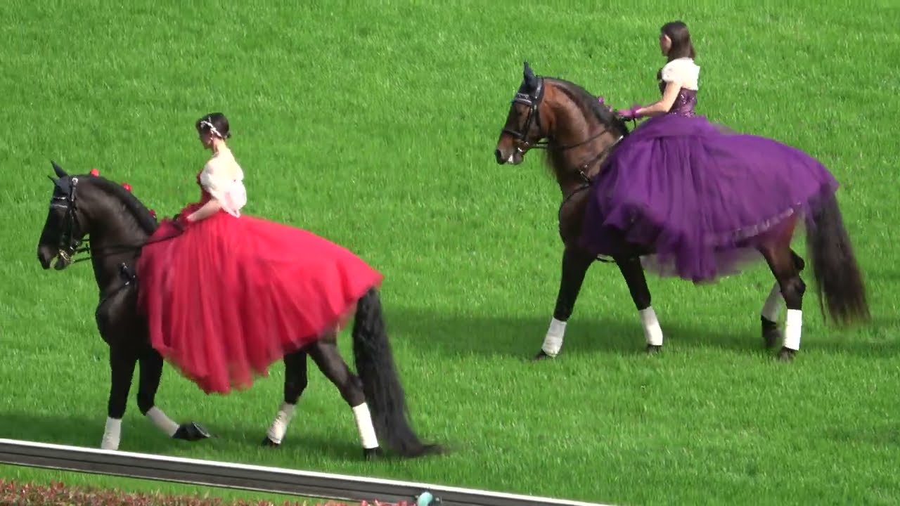 【オークス2023】誘導馬にもご注目‼第84回優駿牝馬GⅠ 本馬場入場 現地映像 リバティアイランド