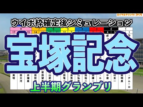 【宝塚記念2023】【上半期グランプリ】【枠確定後】ウイポ枠確定後シミュレーション イクイノックス ジャスティンパレス ジェラルディーナ ディープボンド ヴェラアズール ドゥラエレーデ #54