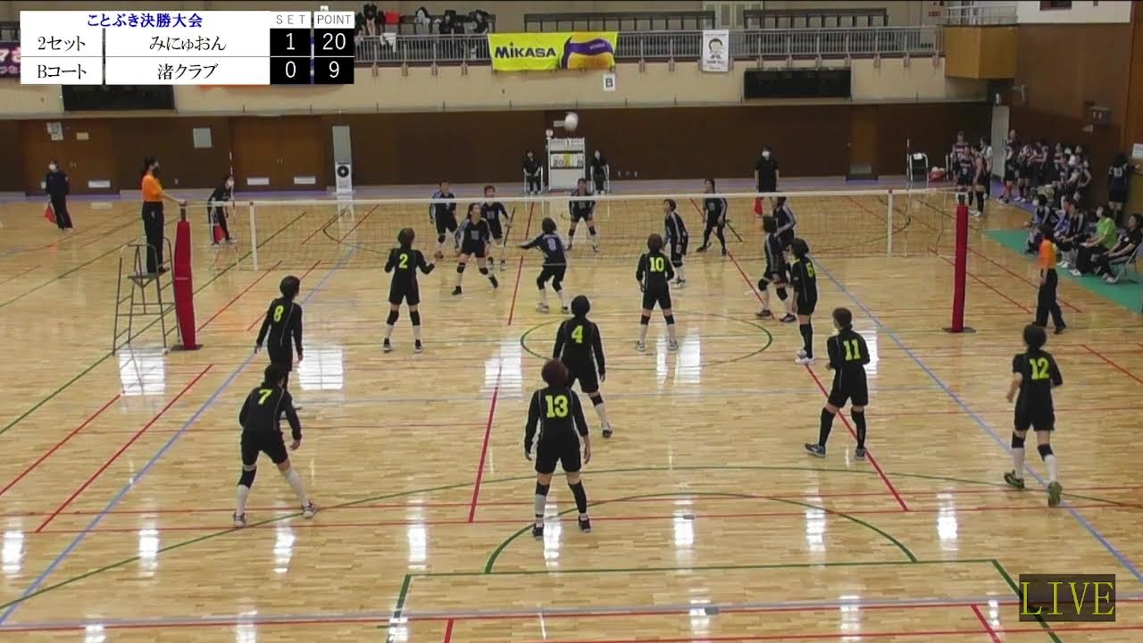 第1試合 みにゅおん vs 渚クラブ 第5回くらんつ杯大阪府家庭人ベレーボールことぶき大会2023 決勝大会
