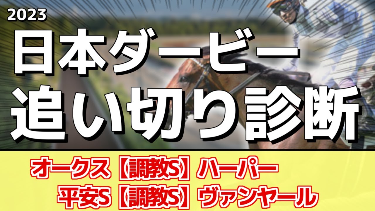 追い切り徹底解説！【日本ダービー2023】ソールオリエンス、スキルヴィングなどの状態はどうか？調教S評価は2頭！