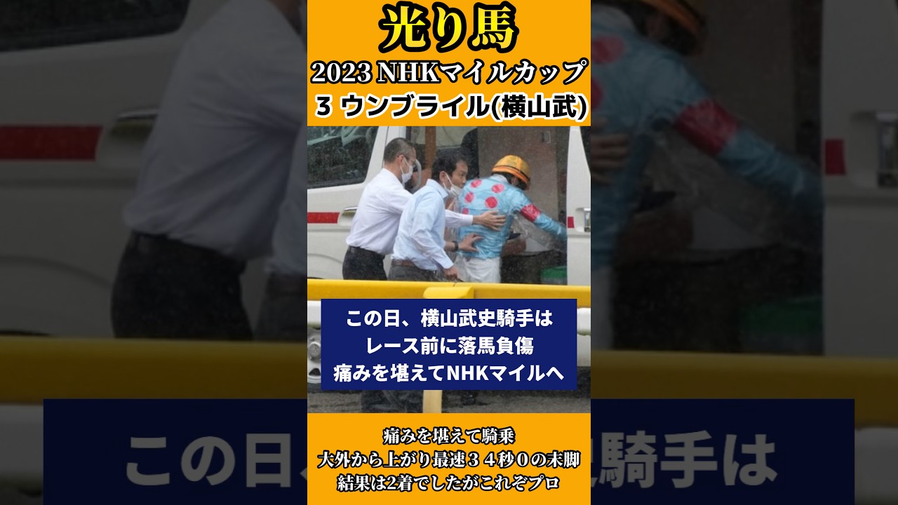 【光り馬 THE HERO】ウンブライル #競馬 #g1 #NHKマイルカップ #横山武史