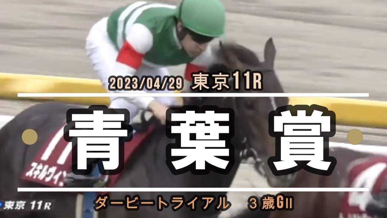 2023/04/29【パドック返し馬つき】東京11R　青葉賞　GⅡ　　☆スキルヴィング　キタサンブラック　＃レースは14分ころから