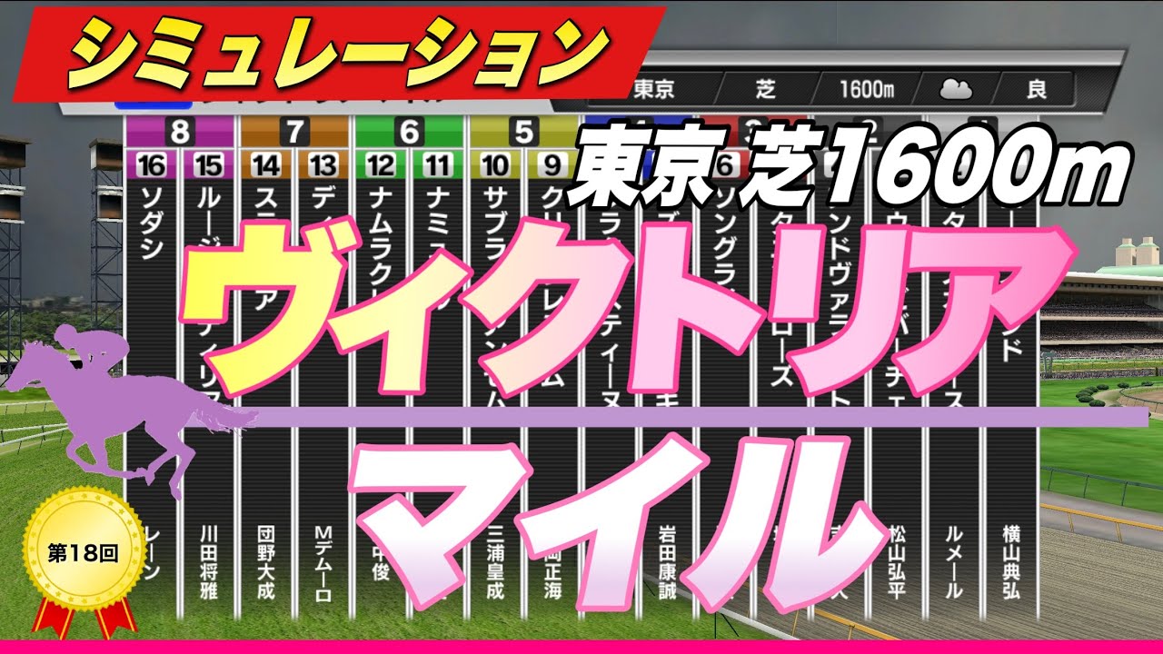 2023ヴィクトリアマイル展開予想シミュレーション　白毛馬ソダシVS二冠馬スターズオンアース！【競馬】