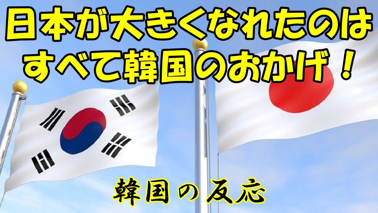 【韓国の反応】日本が大きくなれたのは、すべて韓国のおかげ！【韓国人の反応・海外の反応】