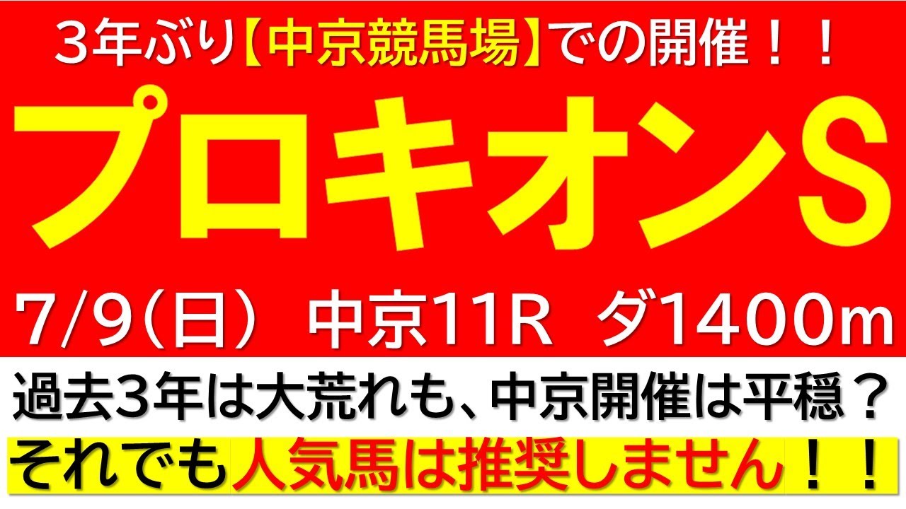 【プロキオンS2023】久々の中京開催！！爆穴該当データ筆頭はこの馬に決めた！！