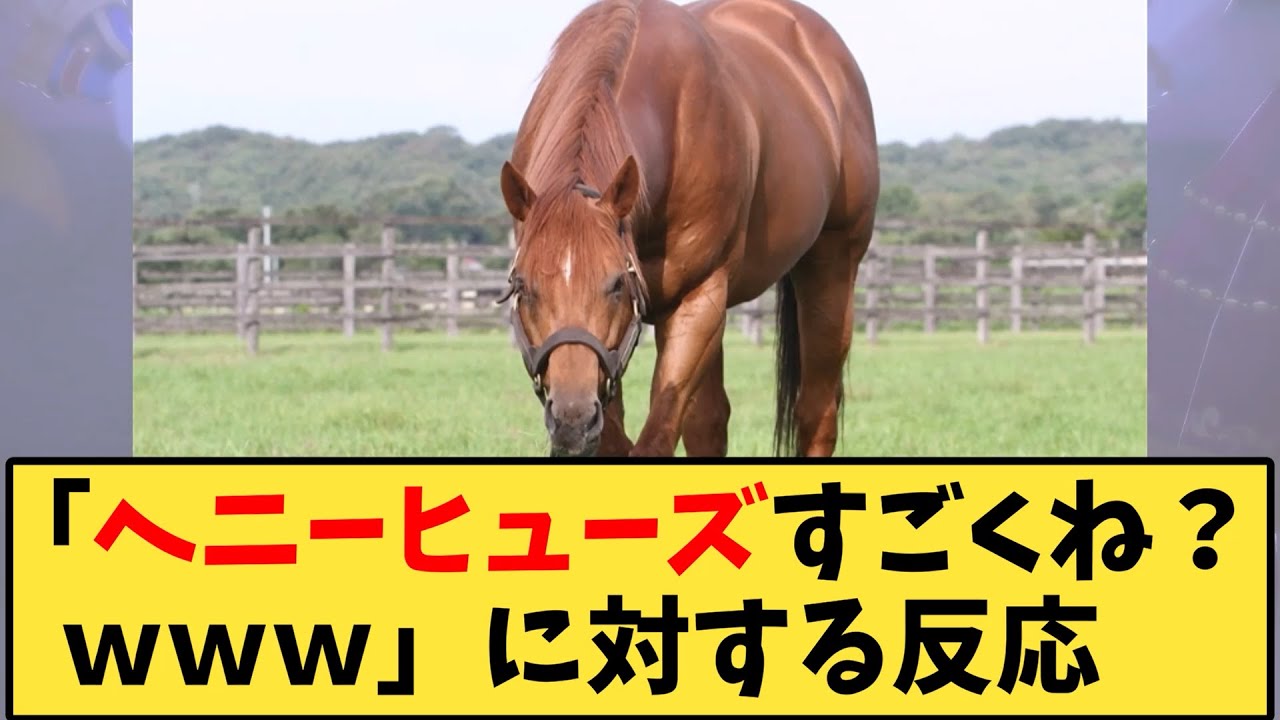 【競馬】「ヘニーヒューズすごくね？ｗｗｗ」に対する反応ｗｗｗ【反応集】