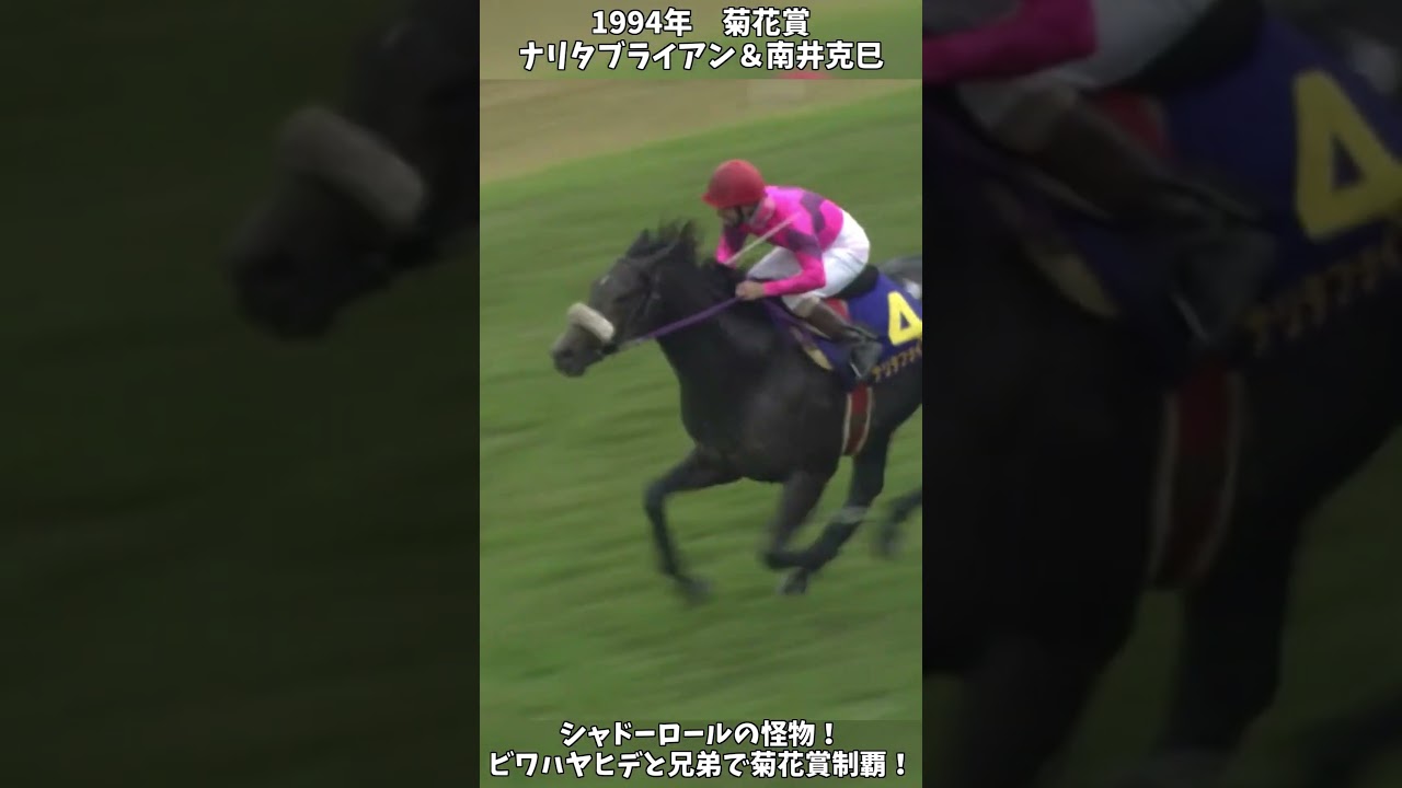 【競馬】shortで見る三冠の瞬間『ナリタブライアン』兄弟での菊花賞制覇！【菊花賞】 #short