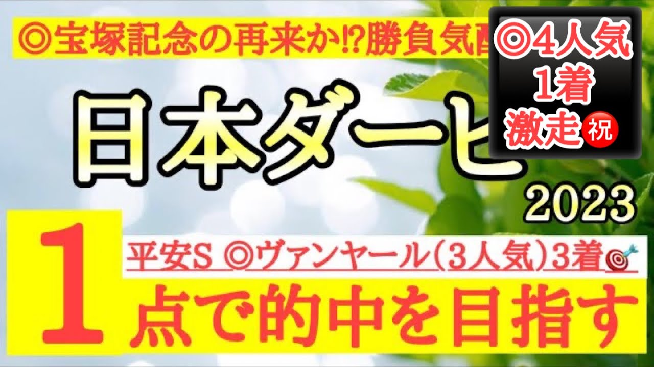 【日本ダービー2023】◎前走のパフォーマンスが高く陣営の勝負気配も高いあの馬に期待だ！