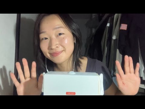 ASMR👂 ~ ear touching, mouth sounds, hand movements ❤︎