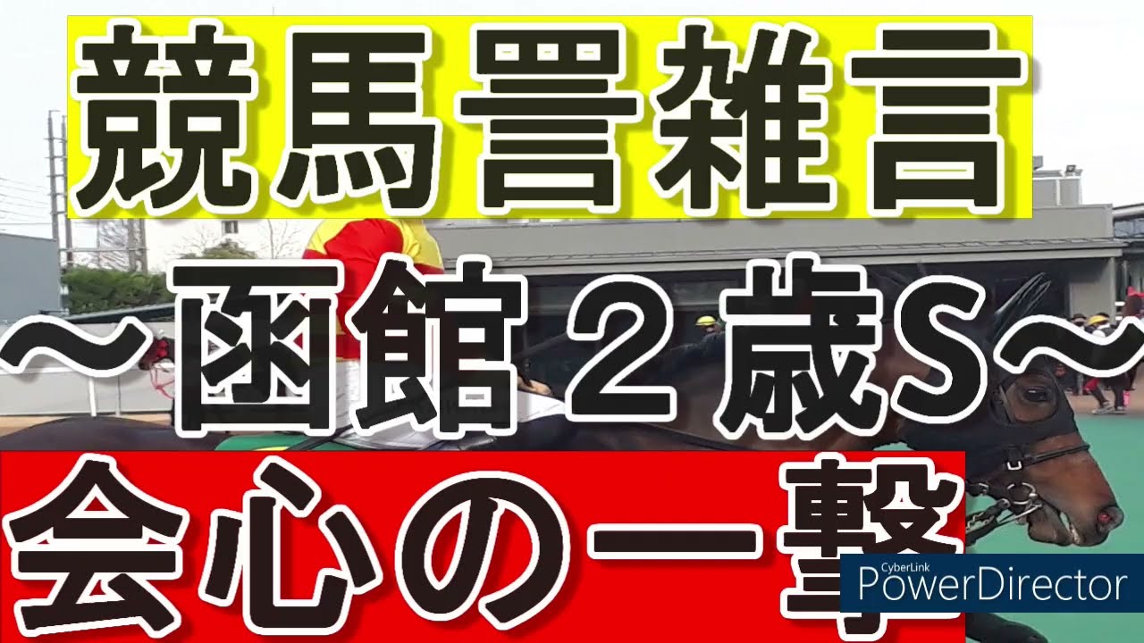 競馬詈雑言～函館２歳S～会心の一撃