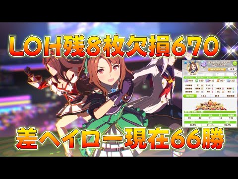 【ウマ娘】10:30出走 LOH短距離キングヘイロー差しの希望を…現在66勝複勝90.7%、シーキングキャップ欠損あるが諦めない！ この後病院、朝だけ体調いい男