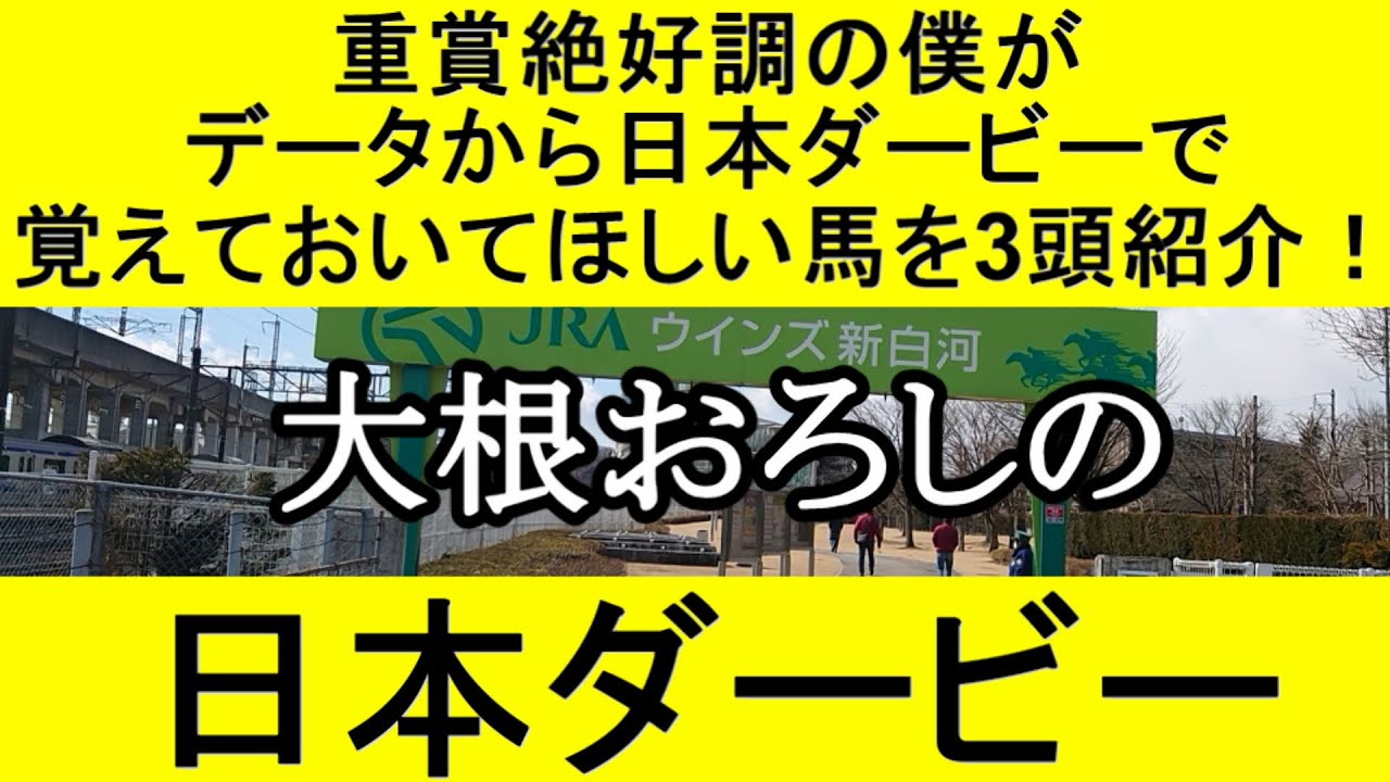 【競馬予想】日本ダービー2023をデータから徹底予想【大根おろし】