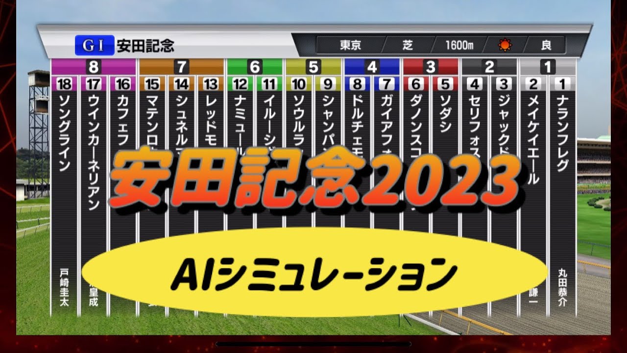 日本ー当たる！？ 安田記念 2023 シミュレーション【競馬】【展開】