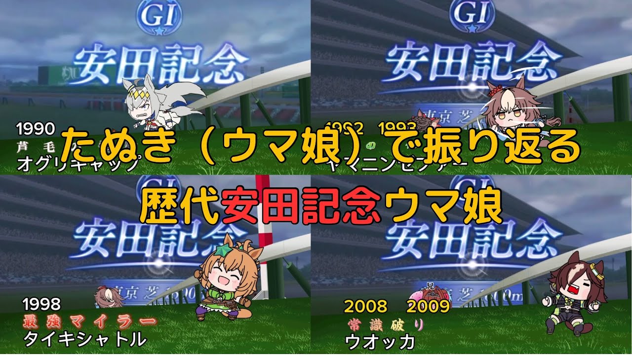 たぬき（ウマ娘）で振り返る歴代安田記念ウマ娘