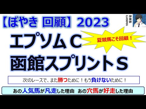 【ぼやき回顧】エプソムカップ＆函館スプリントステークス＜2023＞