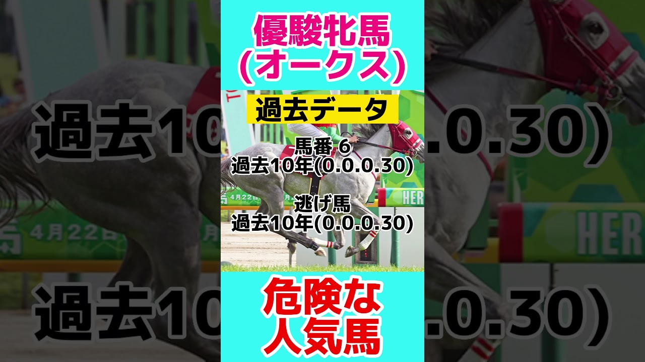 #jra #競馬予想 #優駿牝馬 #オークス #ユーバーレーベン #アーモンドアイ #初心者でも分かる
