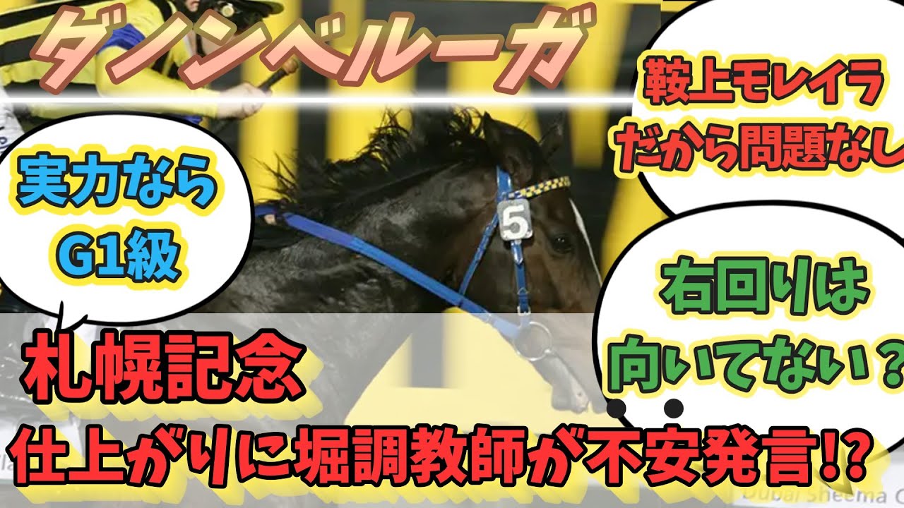 札幌記念！ダノンベルーガの仕上がりに堀調教師が慎重発言！に対するみんなの反応！！#競馬 #ダノンベルーガ #札幌記念