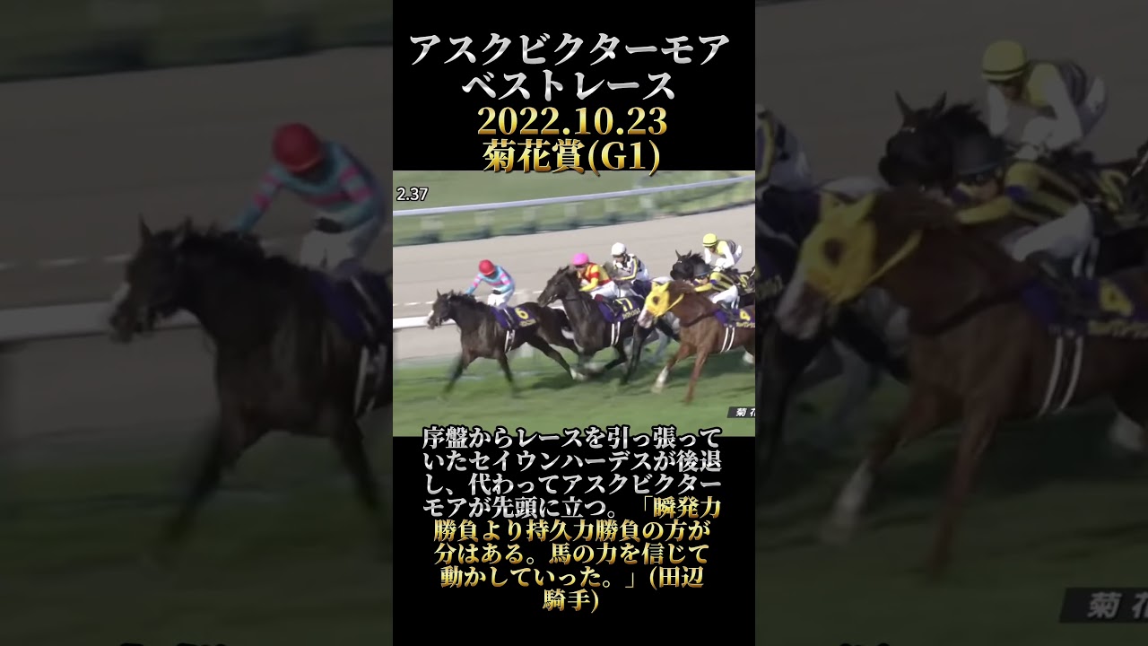 【追悼】ありがとう、アスクビクターモア。ベストレース・2022菊花賞を振り返る。