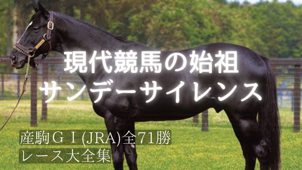 【レース大全集】サンデーサイレンス。大繁栄‼︎初年度から凄いが、晩年は更に凄い。年間10勝も。