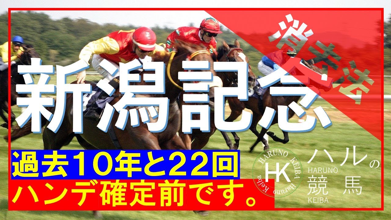 新潟記念2023　消去データ編　　過去１０年と新潟開催２２回のデータです。ハンデ発表前に作成した消去データですので、ご了承くださいませ。。。