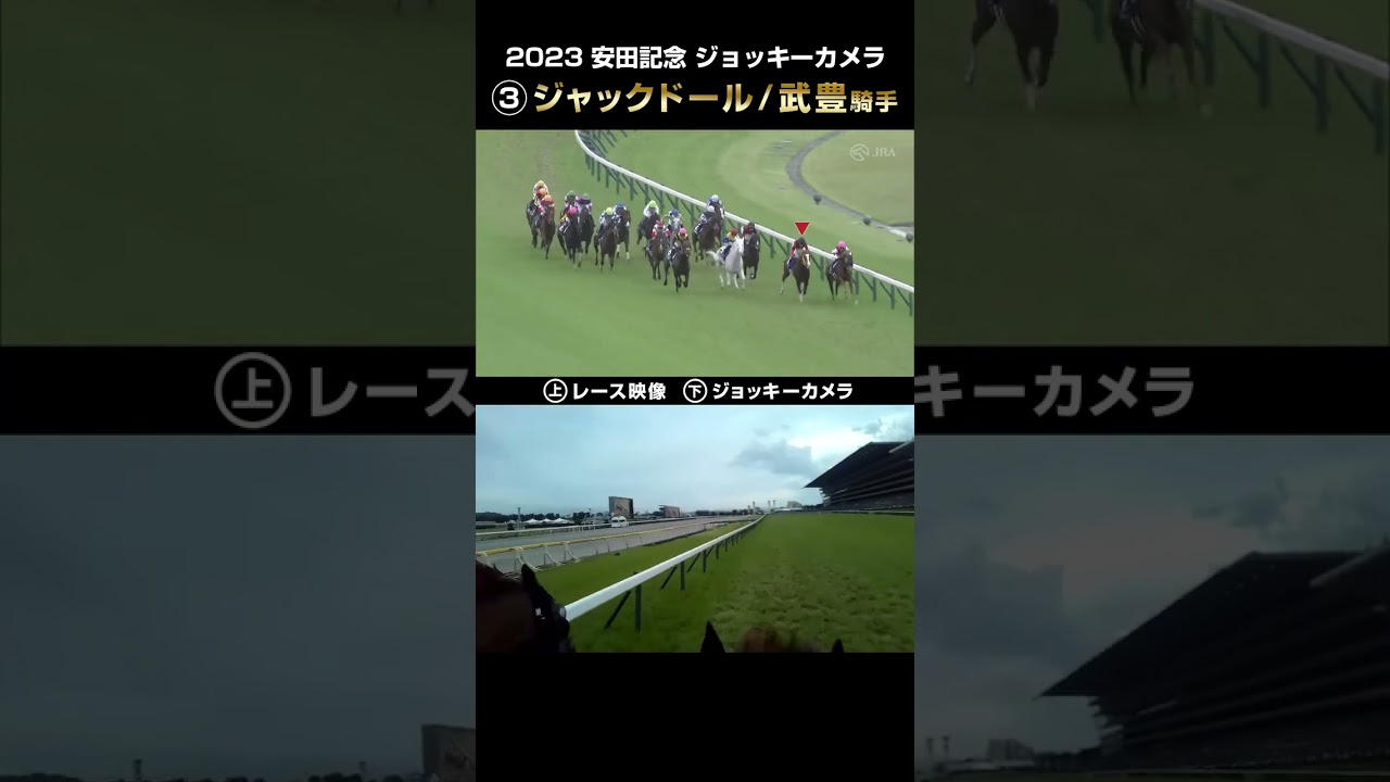 【ジョッキーカメラ×レース映像】2023年安田記念 ジャックドール 武豊騎手 #shorts ｜JRA公式