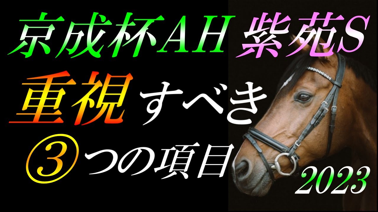 【重賞展望】 京成杯オータムハンデ・紫苑ステークス2023 レース傾向：馬券的中に向け《重要事項》を徹底解説！