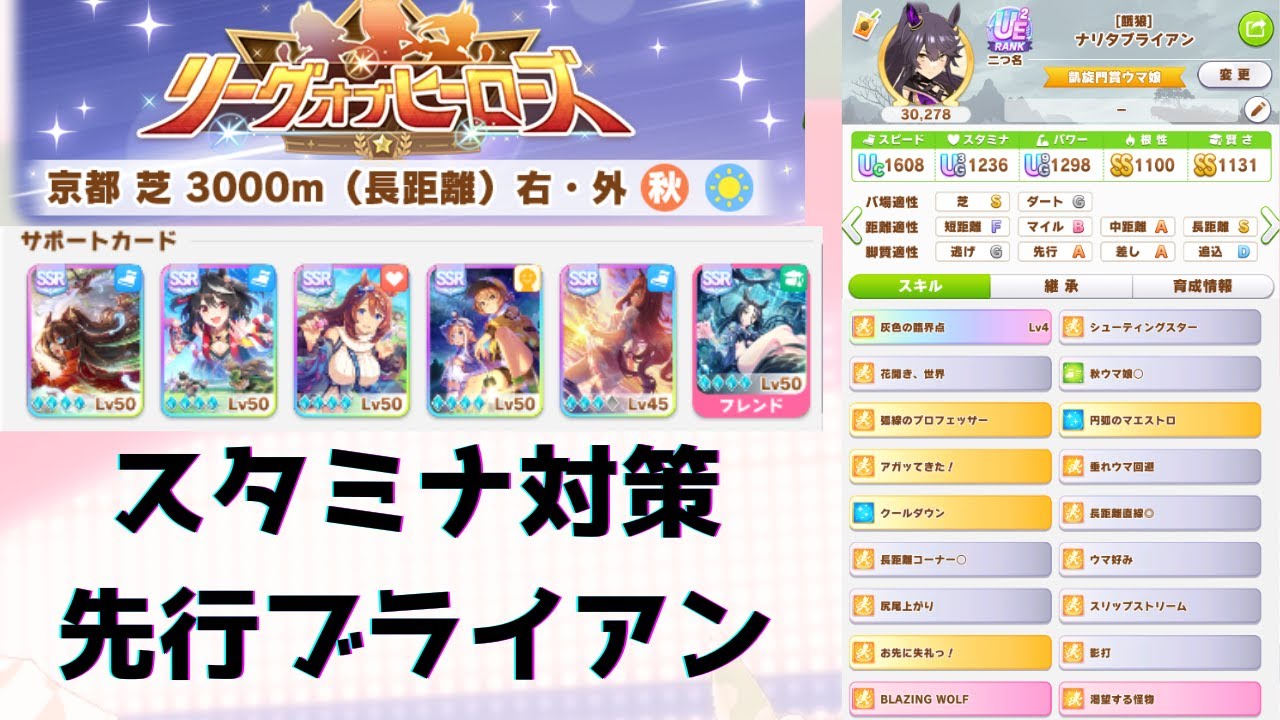 【ウマ娘】先行餓狼ブライアン【菊花賞LOH/育成動画】