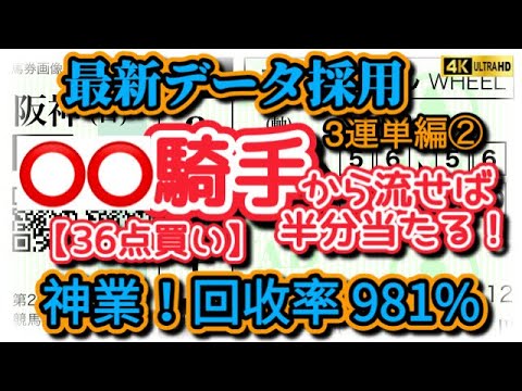 【競馬検証】《保存版》今週開催‼️阪神巧者から流せば388,580円的中‼️50%以上は馬券内に‼️ 最新データ採用で黄金比発見⁉️3連単編パート②
