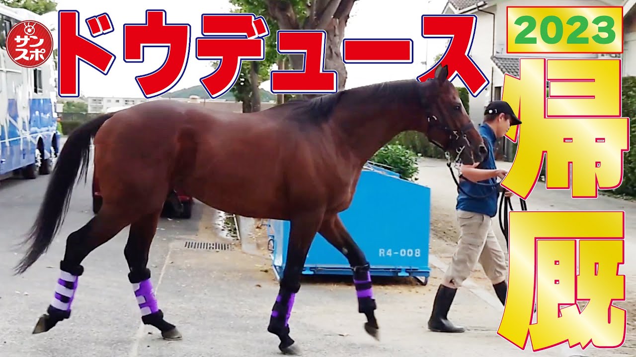 【速報!ドウデュース栗東に帰厩!!】今秋は天皇賞・秋で復帰予定です!