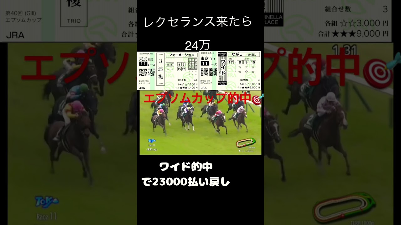 エプソムカップ的中！　#競馬 #馬券生活 #エプソムカップ