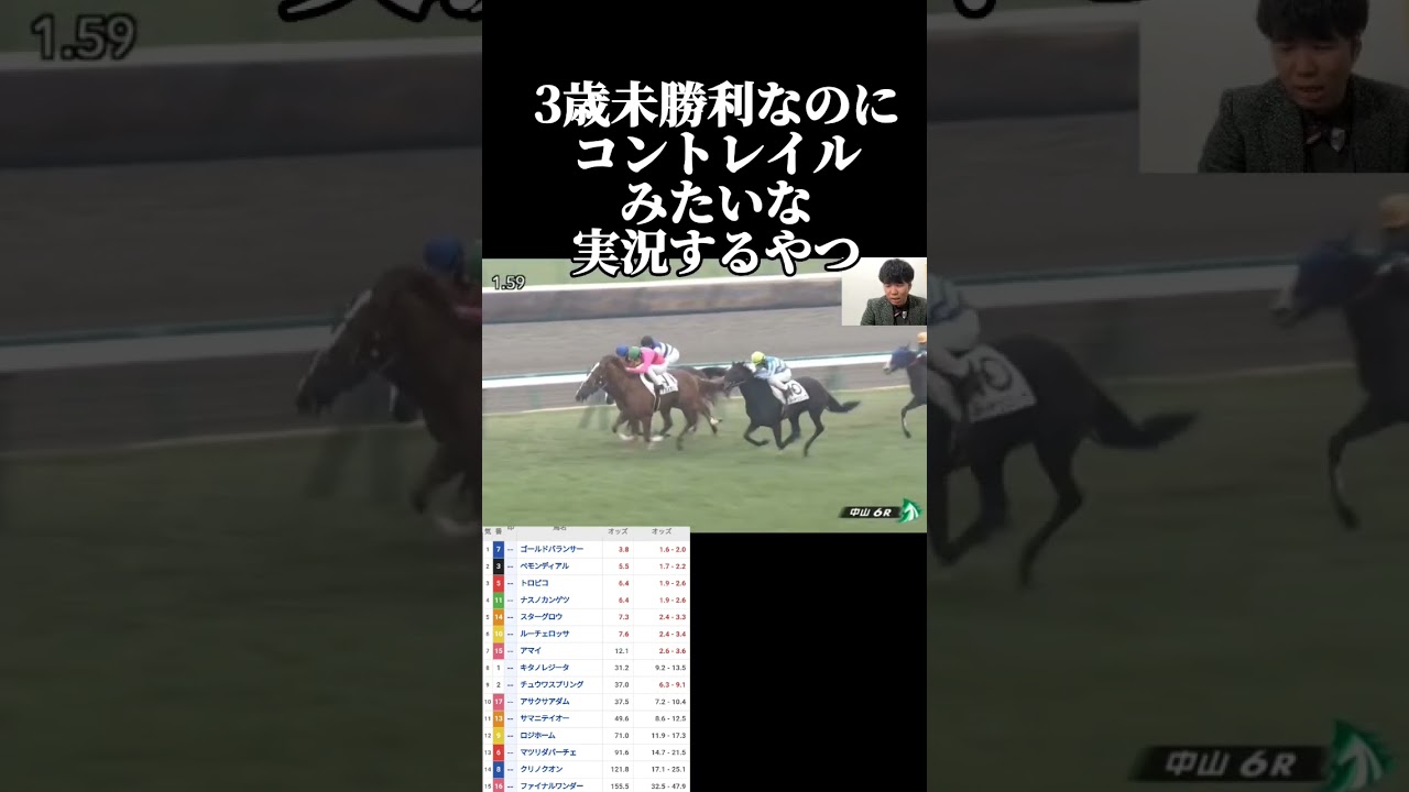 【競馬なしなし】3歳未勝利戦なのにコントレイルみたいな実況する奴#競馬#コントレイル#競馬名実況#競馬名勝負#ルーチェロッソ#ナスノカンゲツ　音楽効果音ラボ