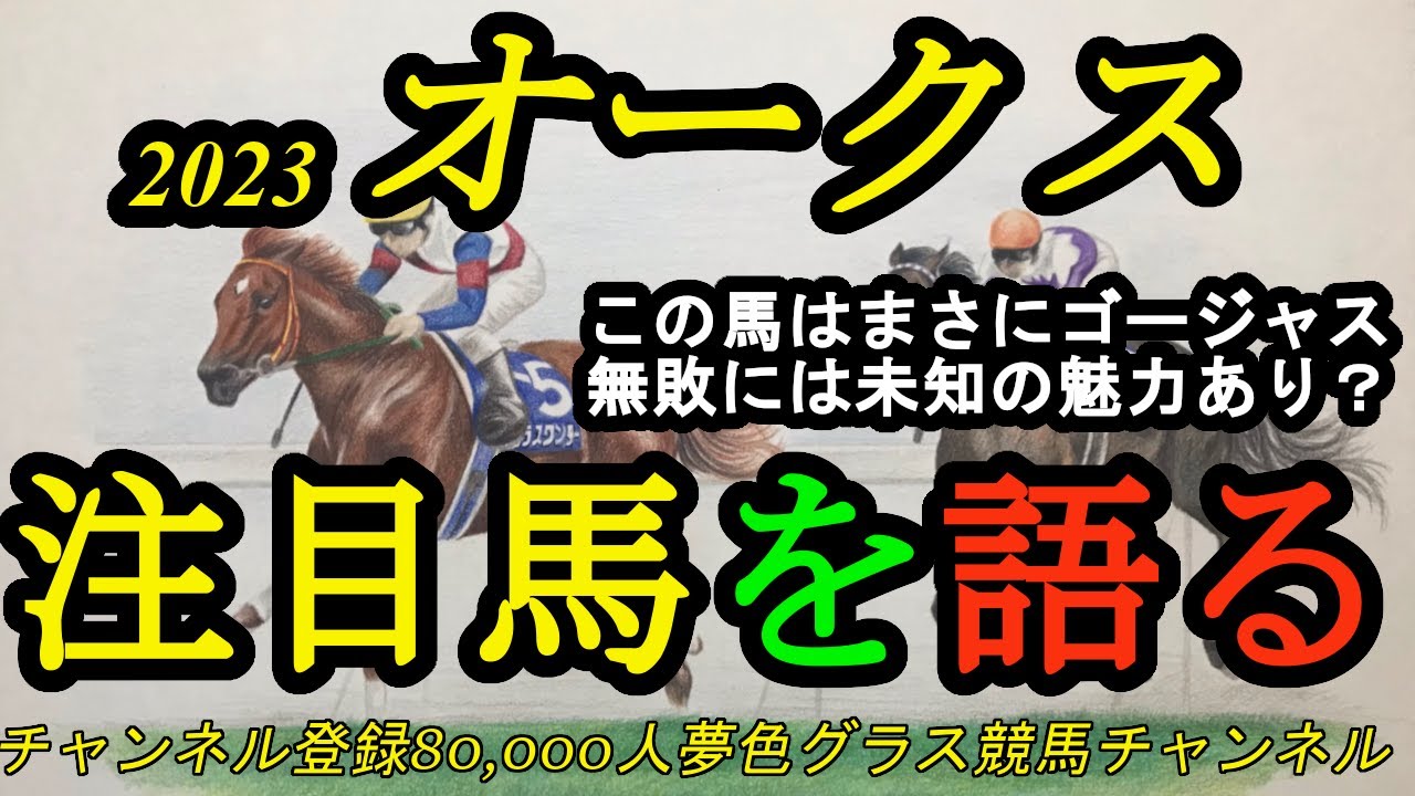 【注目馬を語る】2023オークス！この馬の血統はまさにゴージャス！？無敗には未知の魅力有る！馬体が良く見えたのは？