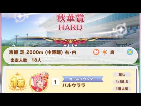 【ウマ娘】ハルウララ(新衣装)/レジェンドレース(ファインモーション)・秋華賞(京都芝2000m)1着
