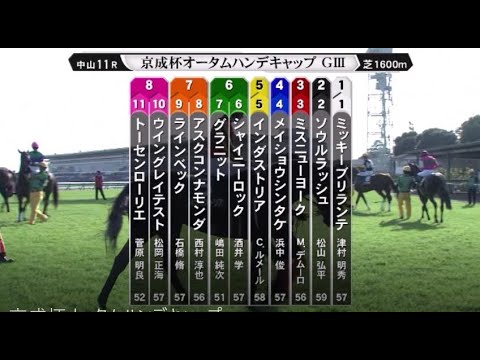 【第68回 京成杯オータムハンデキャップ】R5.9/10 （GⅢ／中山・芝1600m ﾗｼﾞｵ実況版）