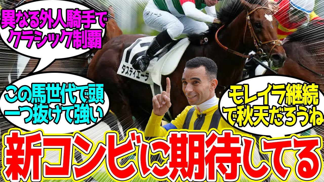 タスティエーラ ← 鞍上モレイラで菊花賞へに対するみんなの反応！【競馬 の反応集】