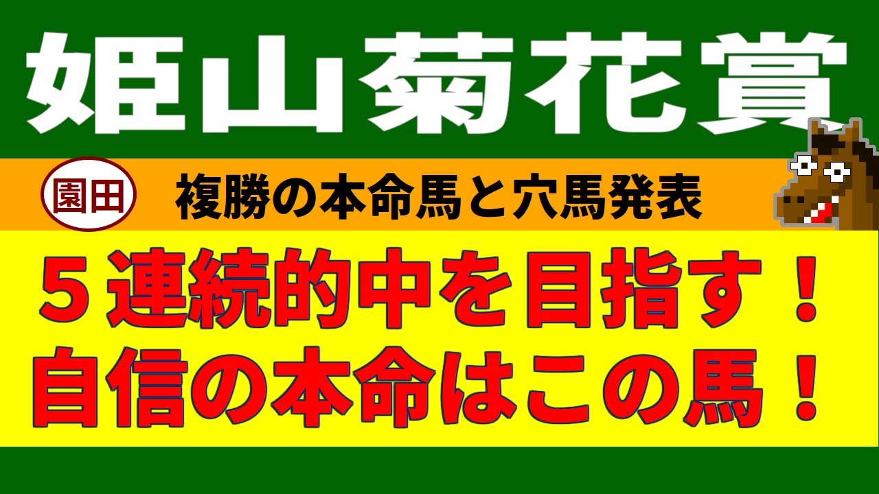 姫山菊花賞2023競馬予想