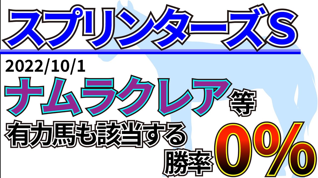【スプリンターズS2023】紐荒れ狙いで万馬券に期待！？先週の結果&データ&有力馬情報&予想
