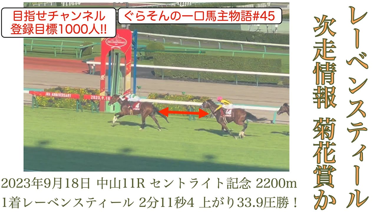 【レーベンスティール次走情報】菊花賞に行くのか、天皇賞・秋に行くのか❗️G1の舞台がレーベンを待っている。
