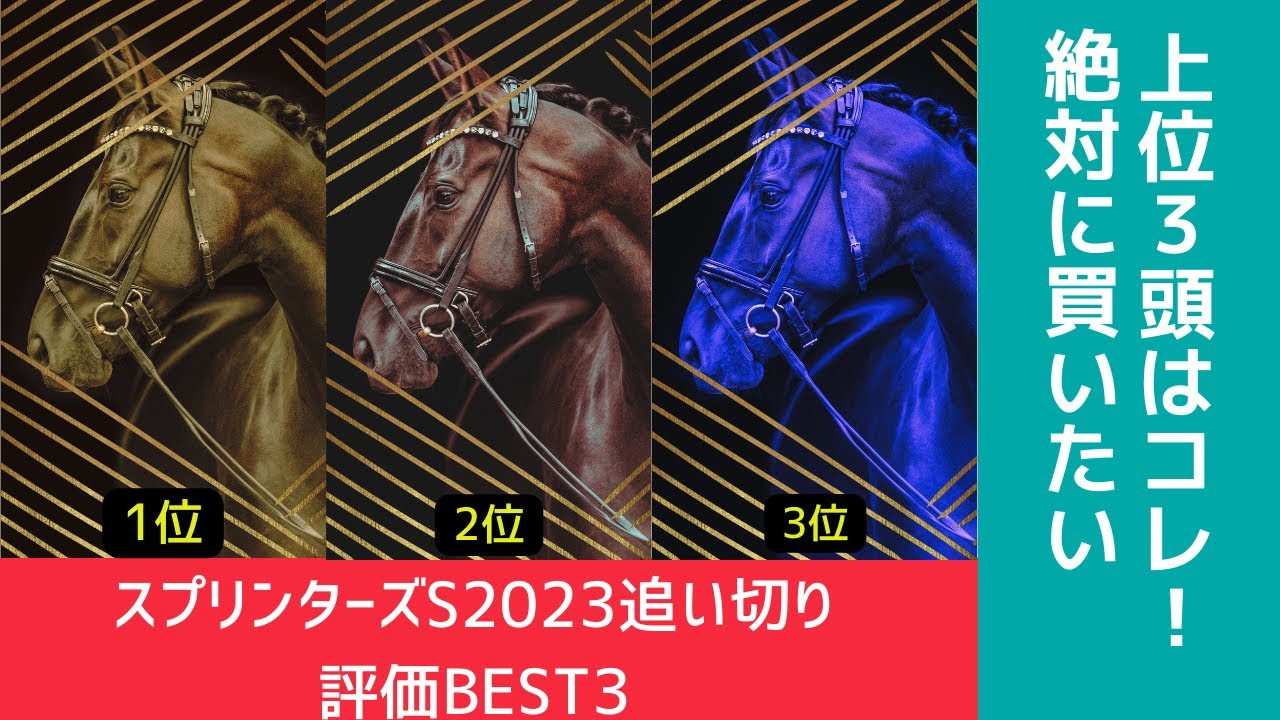 スプリンターズステークス2023（調教）追い切り評価BEST3+α