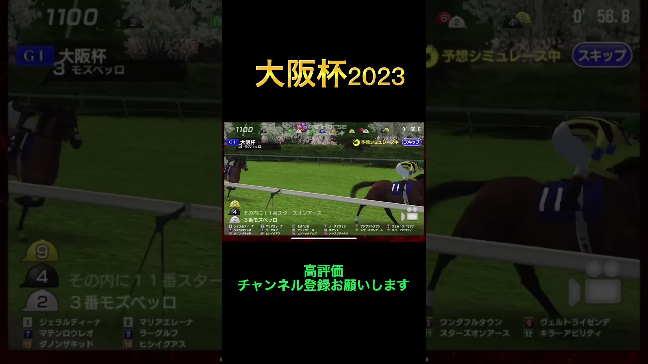 【大阪杯】【2023年】枠順確定版【シミュレーション 】【競馬】【予想】【StarHorsePocket+】