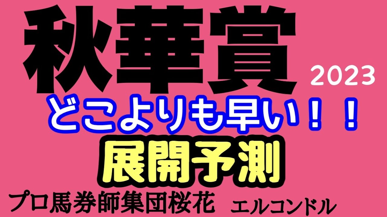 プロ馬券師集団桜花エルコンドル氏の秋華賞2023展開予測！！新企画！枠順もまだ出てないがどこよりも早くエルコンドルがスタートからの前半部分を予測！