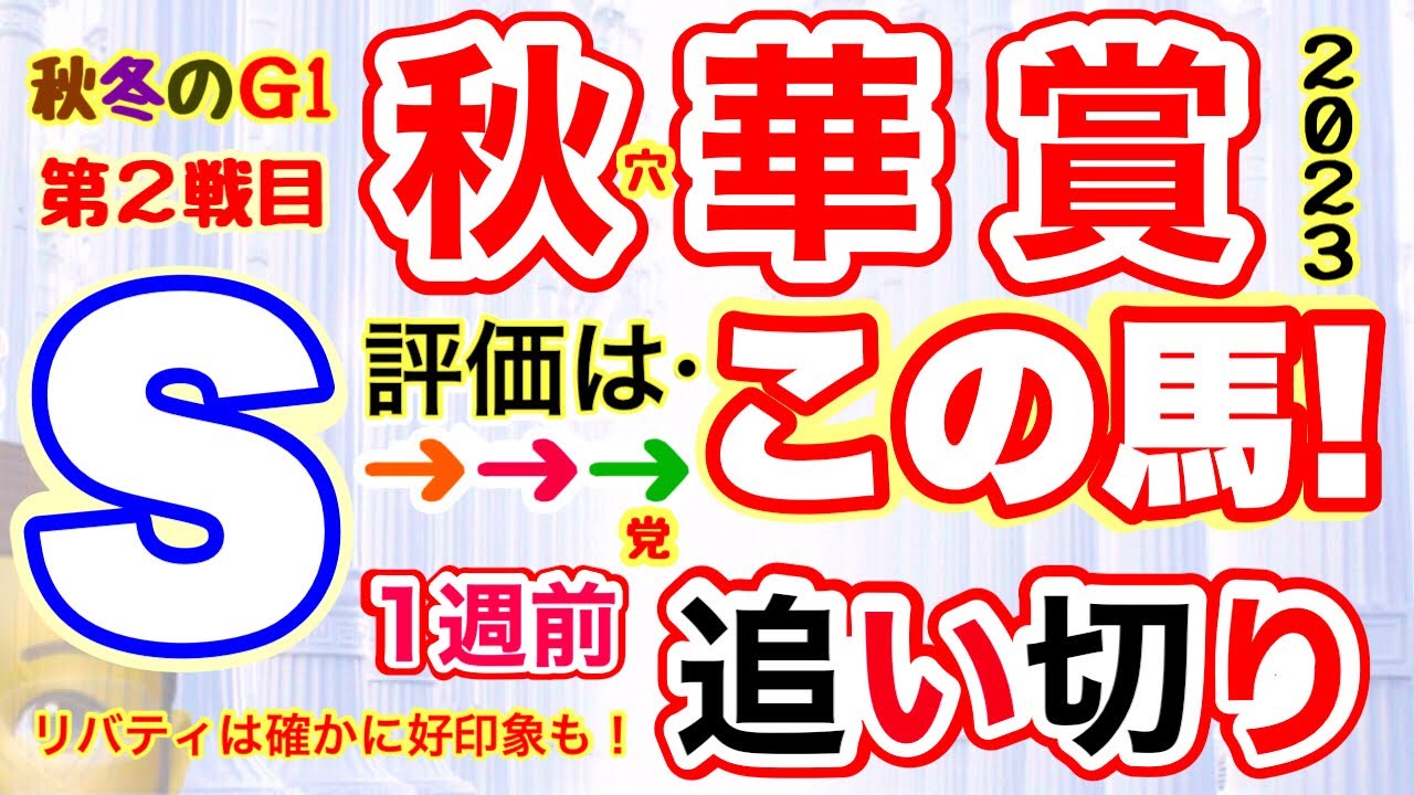 穴党専科！京都競馬【秋華賞2023】しーいちの1週前追い切り評価