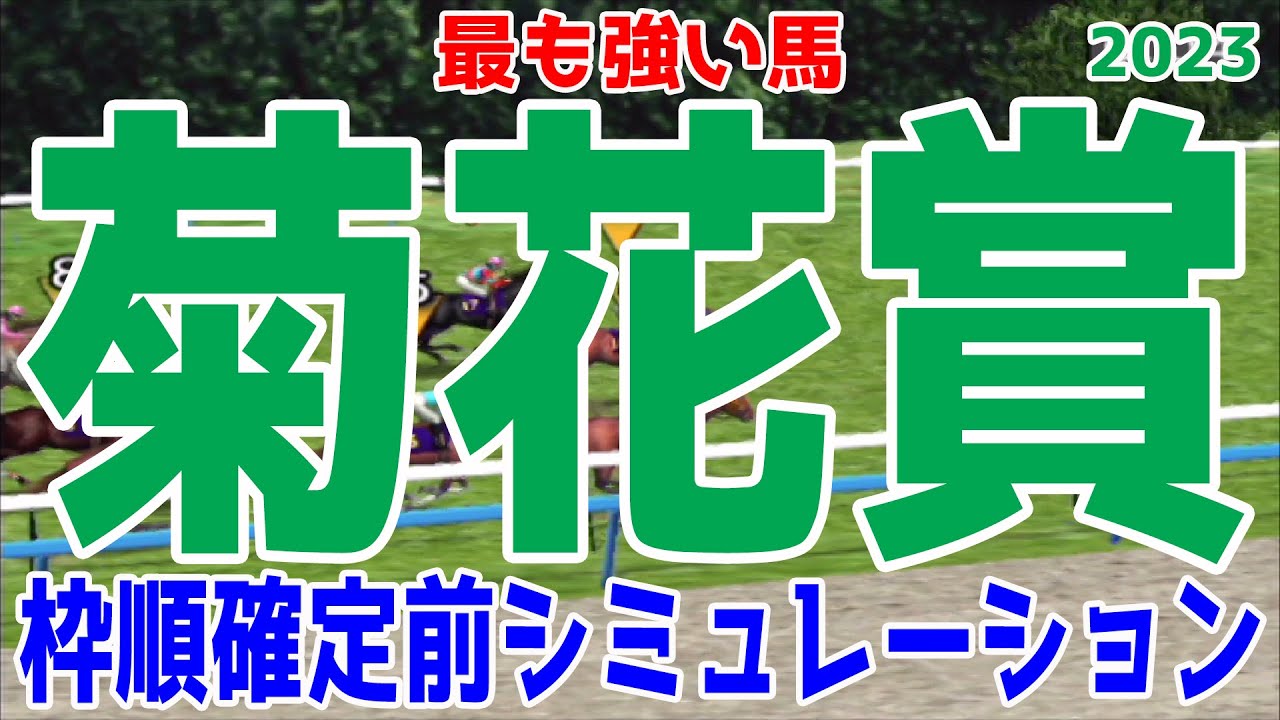 菊花賞2023 枠順確定前シミュレーション