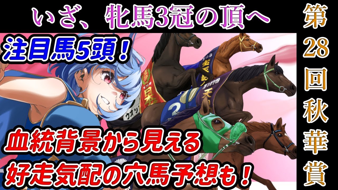 【競馬予想】2023年 第28回　秋華賞【私の注目馬5頭】