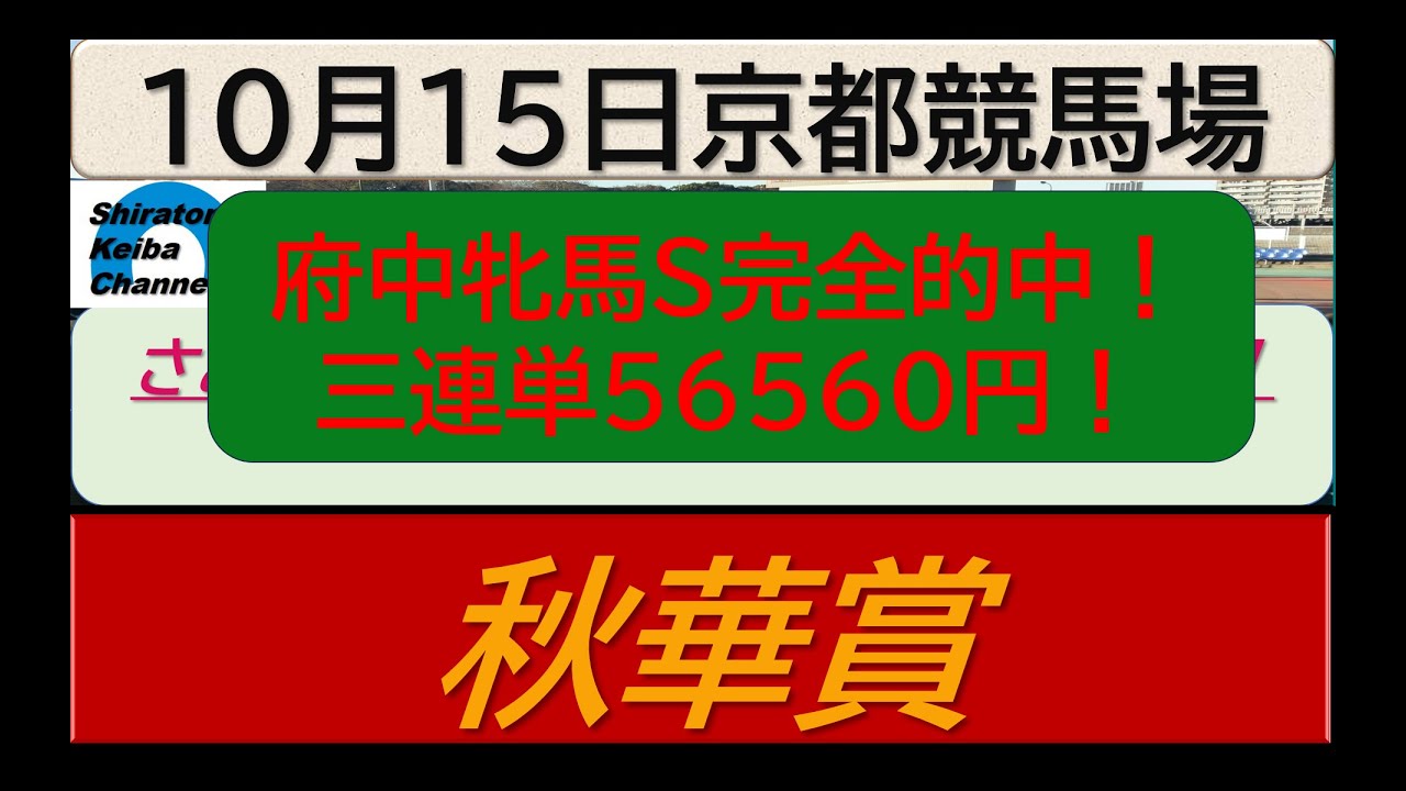 【競馬予想】GⅠ秋華賞　リバティアイランド３冠へ！～２０２３年１０月１５日 京都競馬場 ：１０－２６