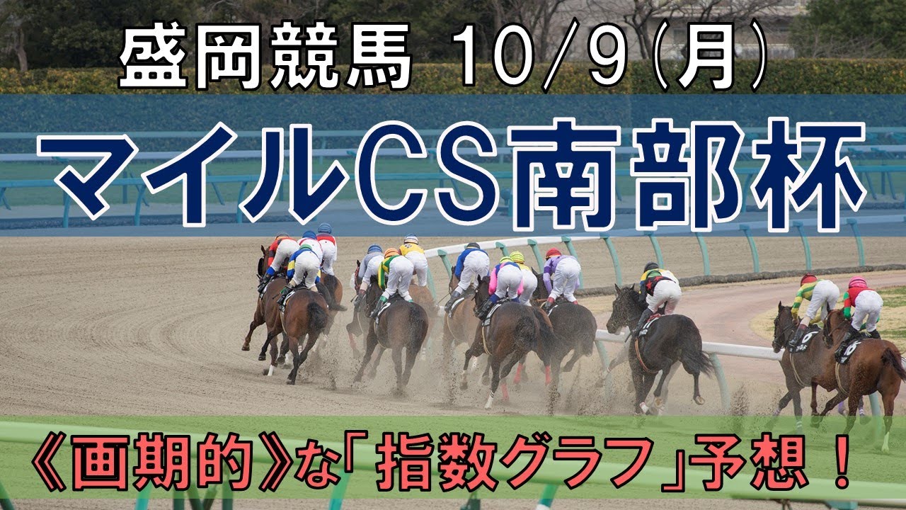 10/9(月) 盛岡競馬12R【マイルチャンピオンシップ南部杯】《地方競馬 指数グラフ・予想・攻略》
