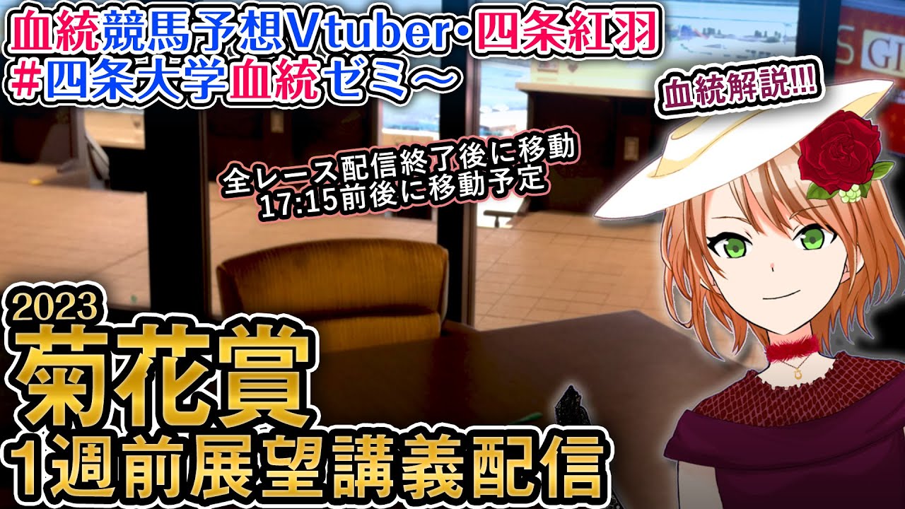 菊花賞 2023 1週前展望講義配信 #四条大学血統ゼミ【血統競馬予想Vtuber】