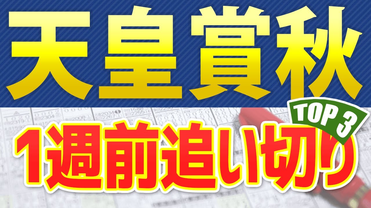 【天皇賞秋2023】1週前追い切りが高評価だった3頭をシュミレーション🐴 ～JRA天皇賞(秋)競馬予想～