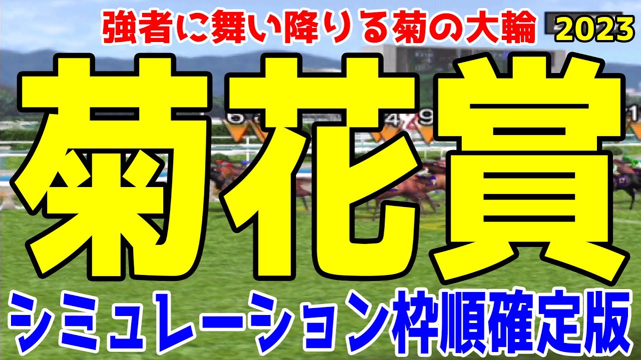 菊花賞2023 枠順確定後シミュレーション